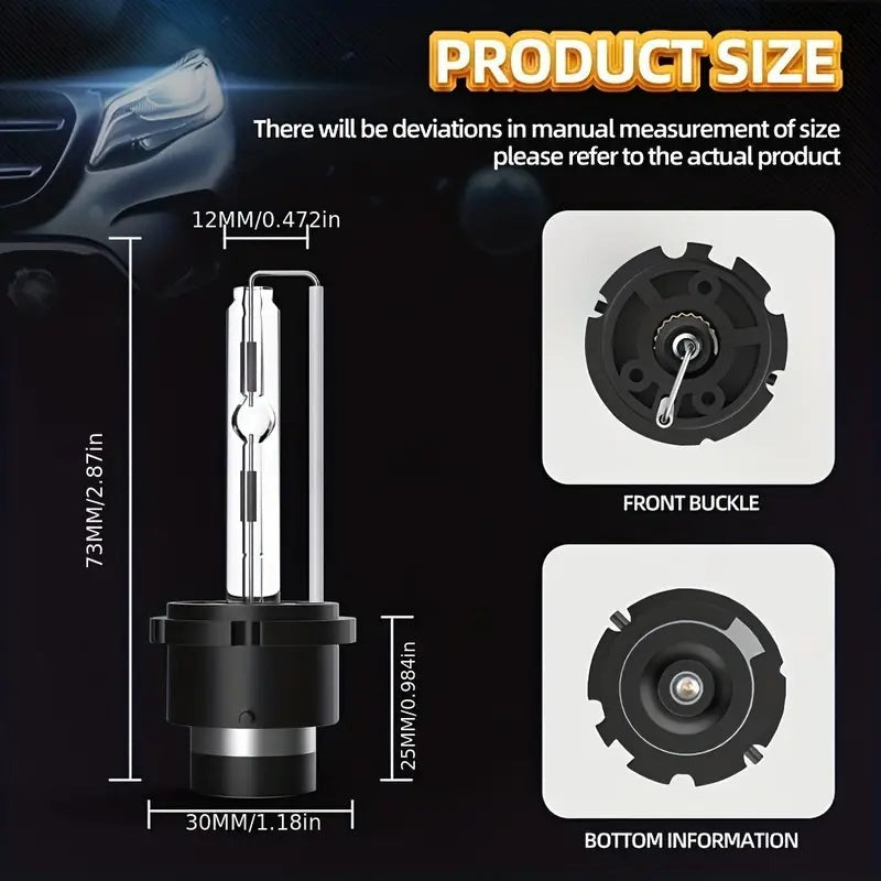 1 Pair D2C/D2S/D2R HID Xenon Car Headlight Bulb 35W 6000K