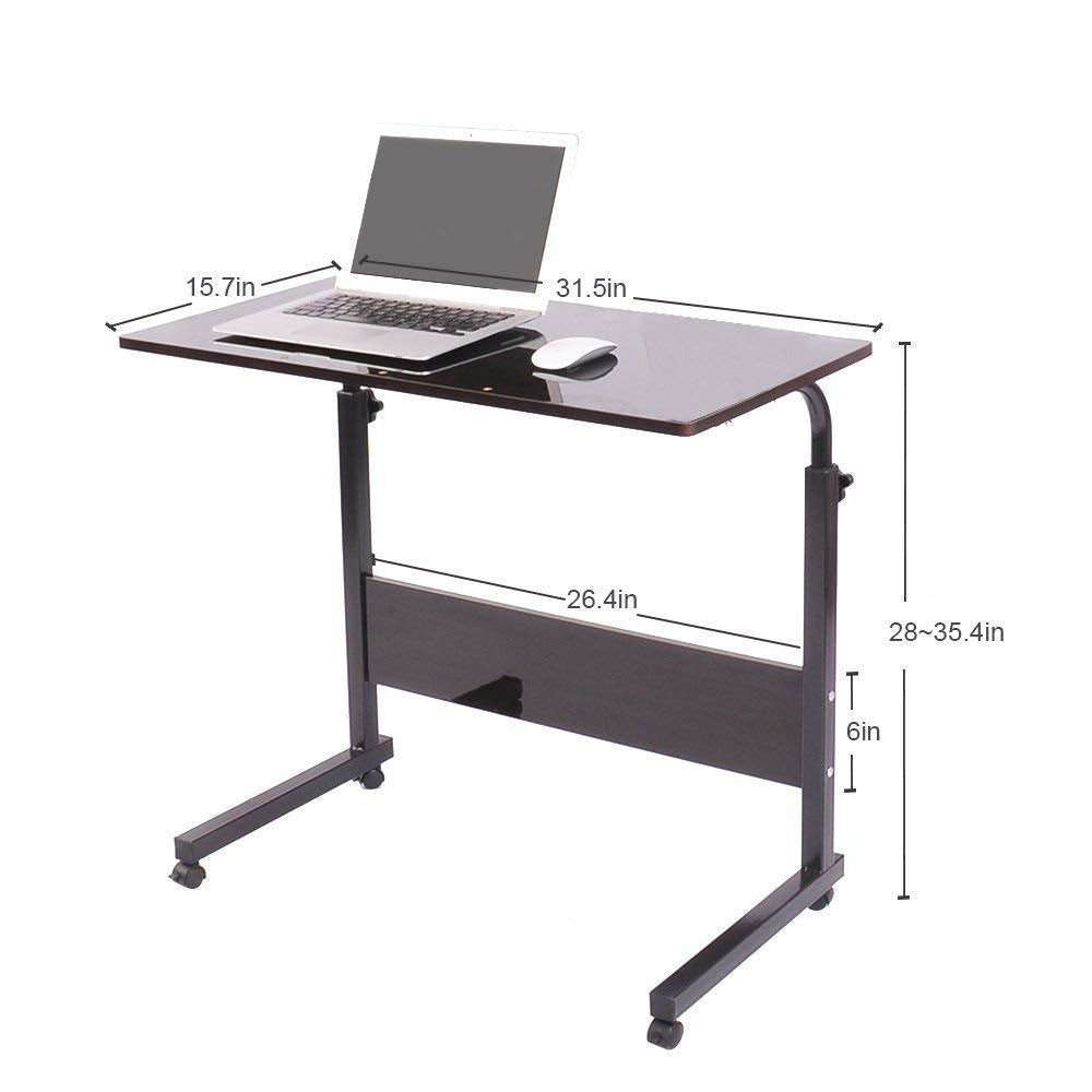 Adjustable Laptop Table Desk Stand with Wheels