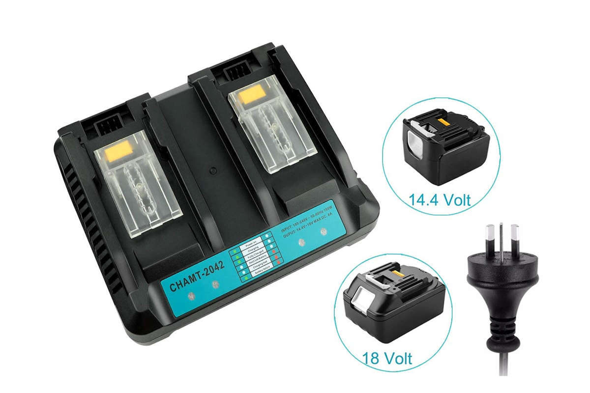Makita Battery Charger DC18RD Dual Port Charger for Makita Battery