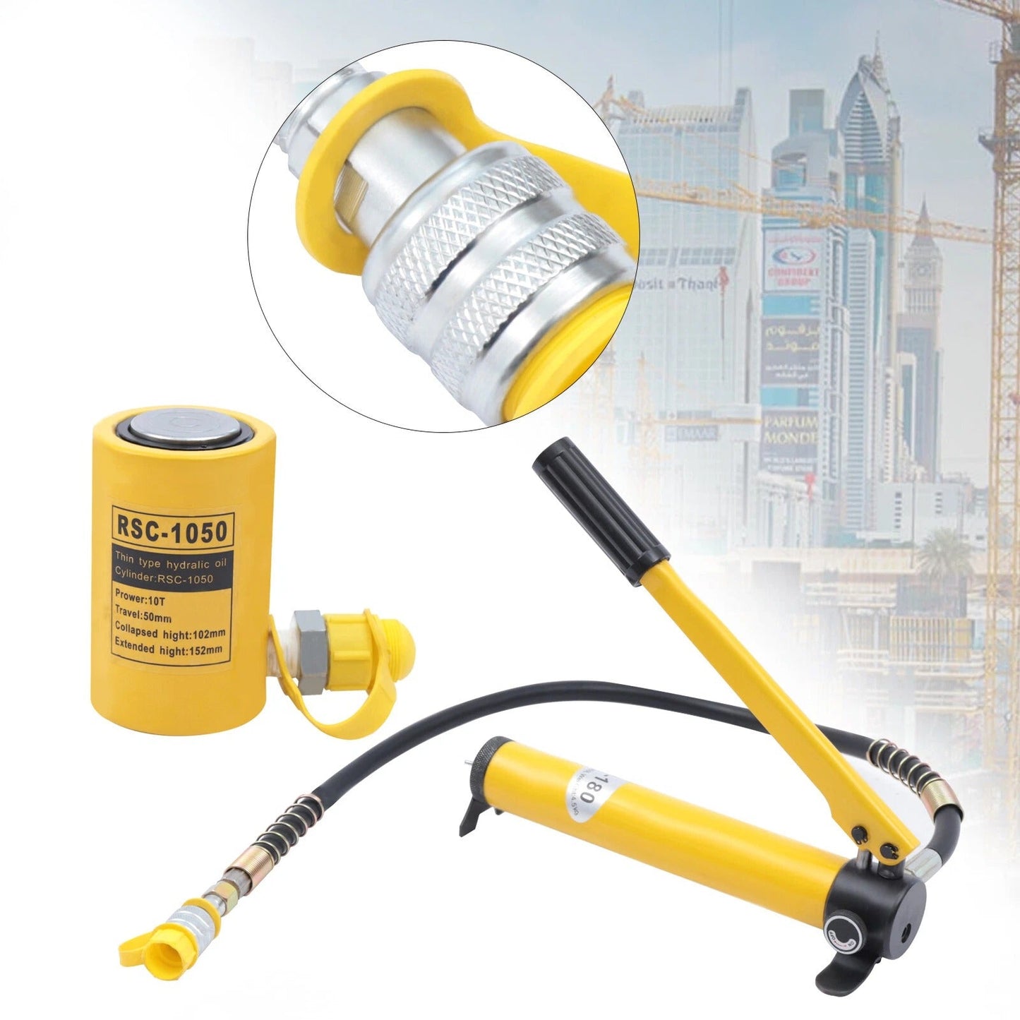 Hydraulic Ram Jack With Pump
