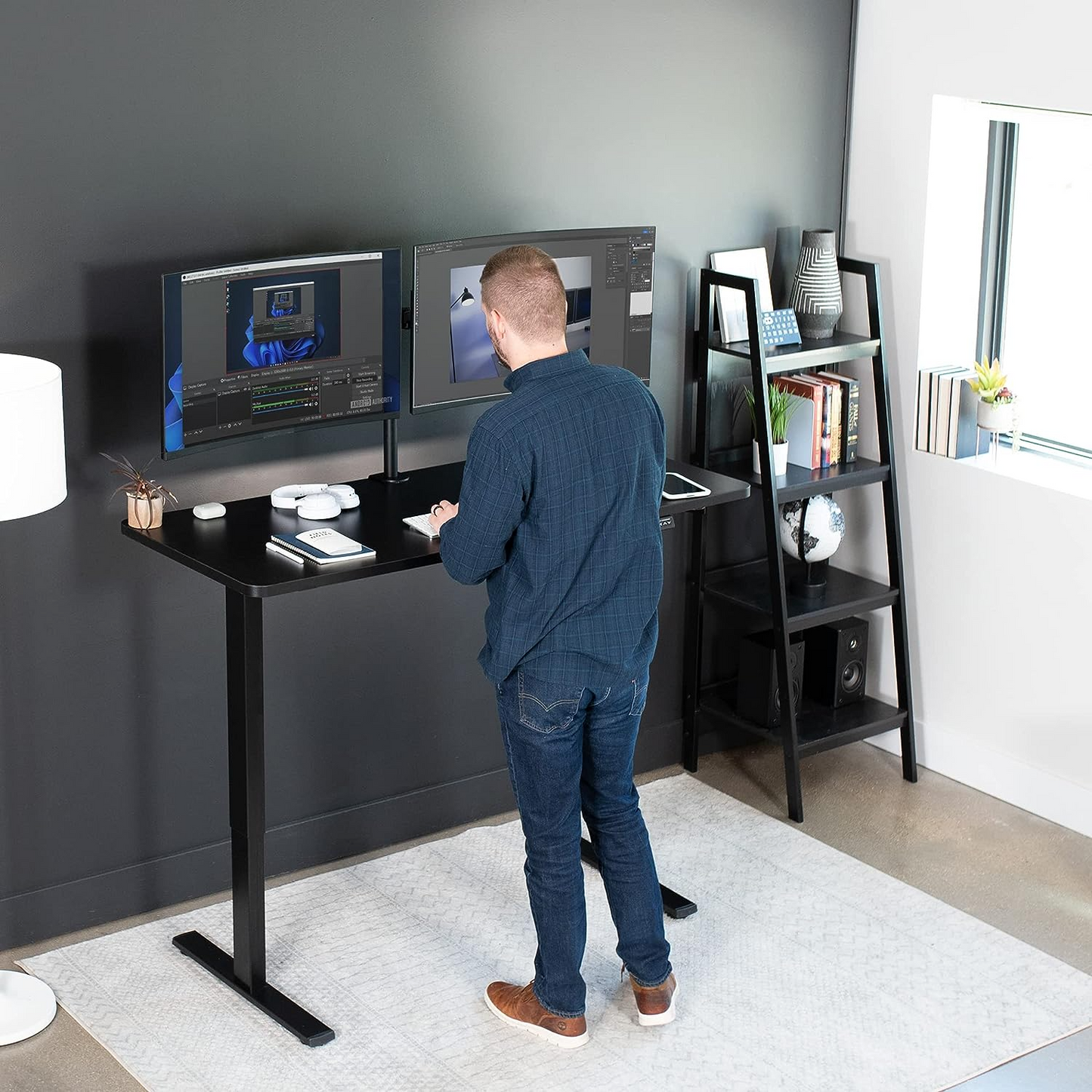 Height Adjustable Desk Table