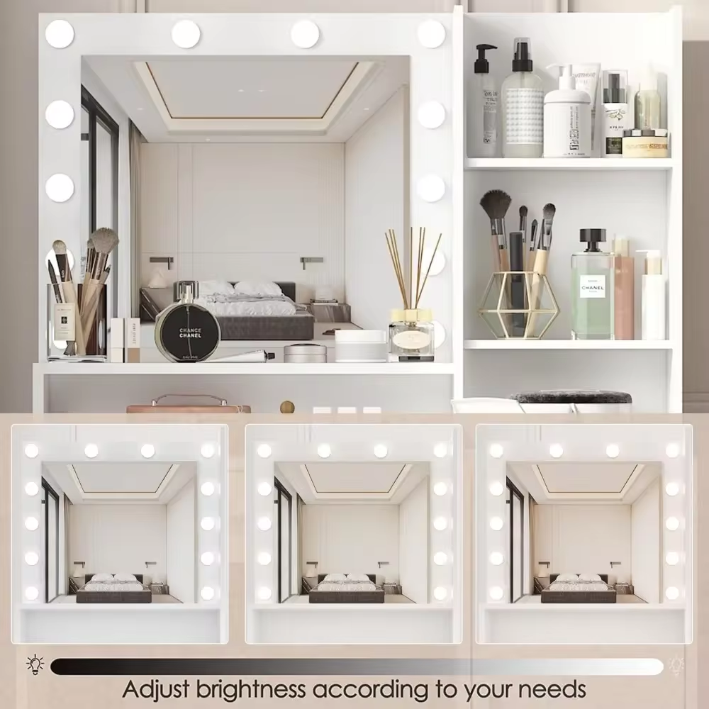 Dressing Table with LED Light