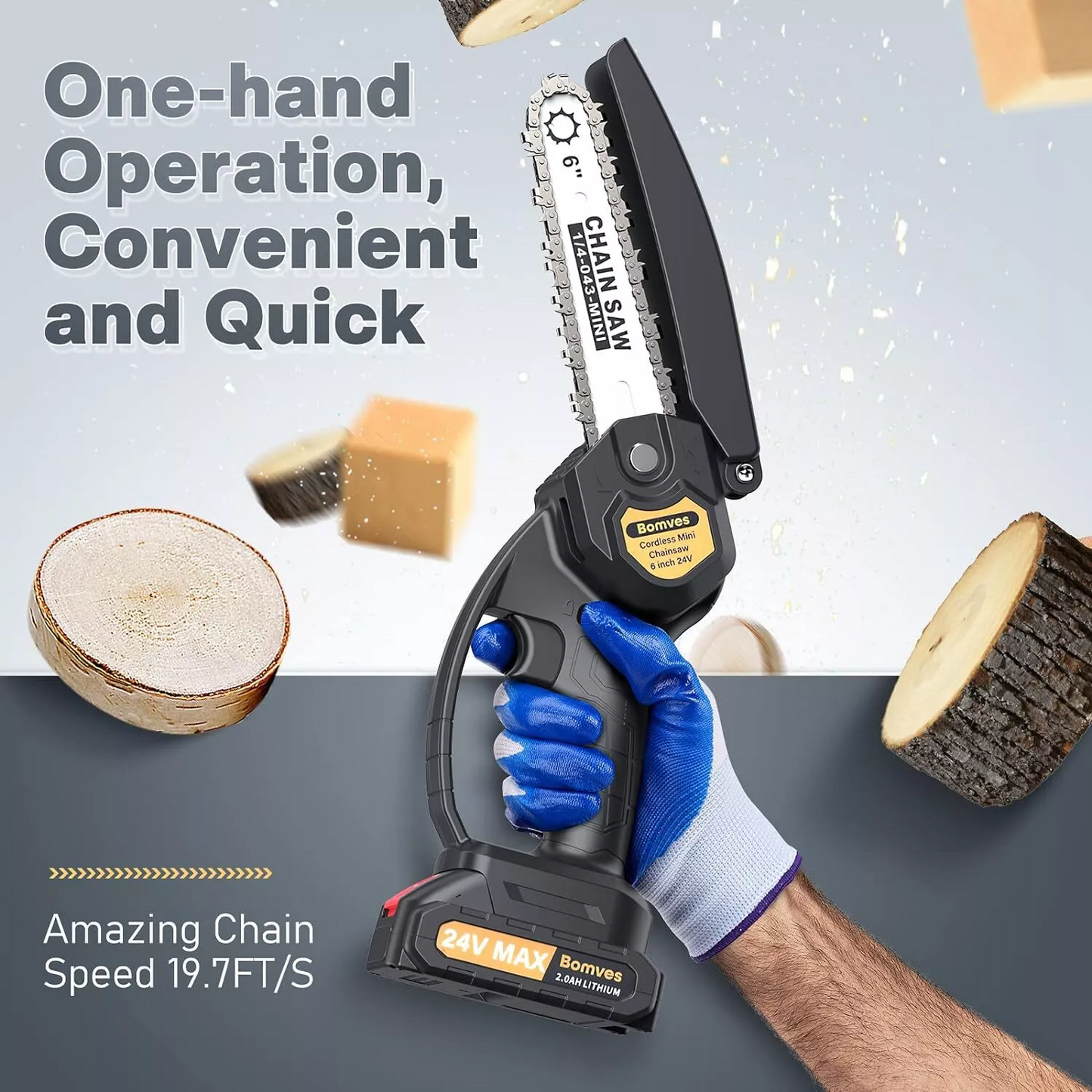 Mini Chain saw Cordless Power Chain Saws
