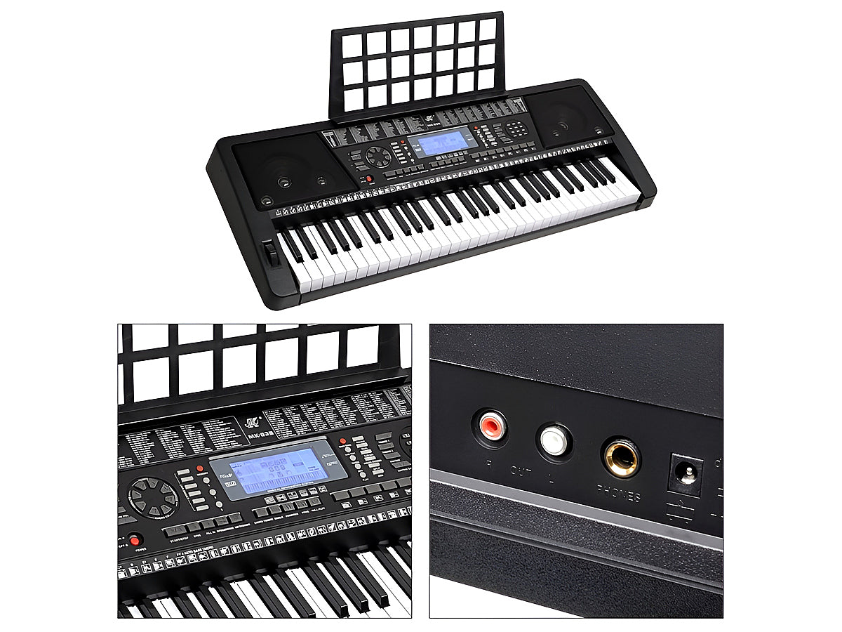 Electronic Piano Keyboard Piano with Stand Headphone and Stool