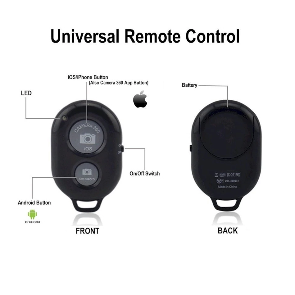 iPhone Tripod Mount Holder Stand + Bluetooth Selfie remote