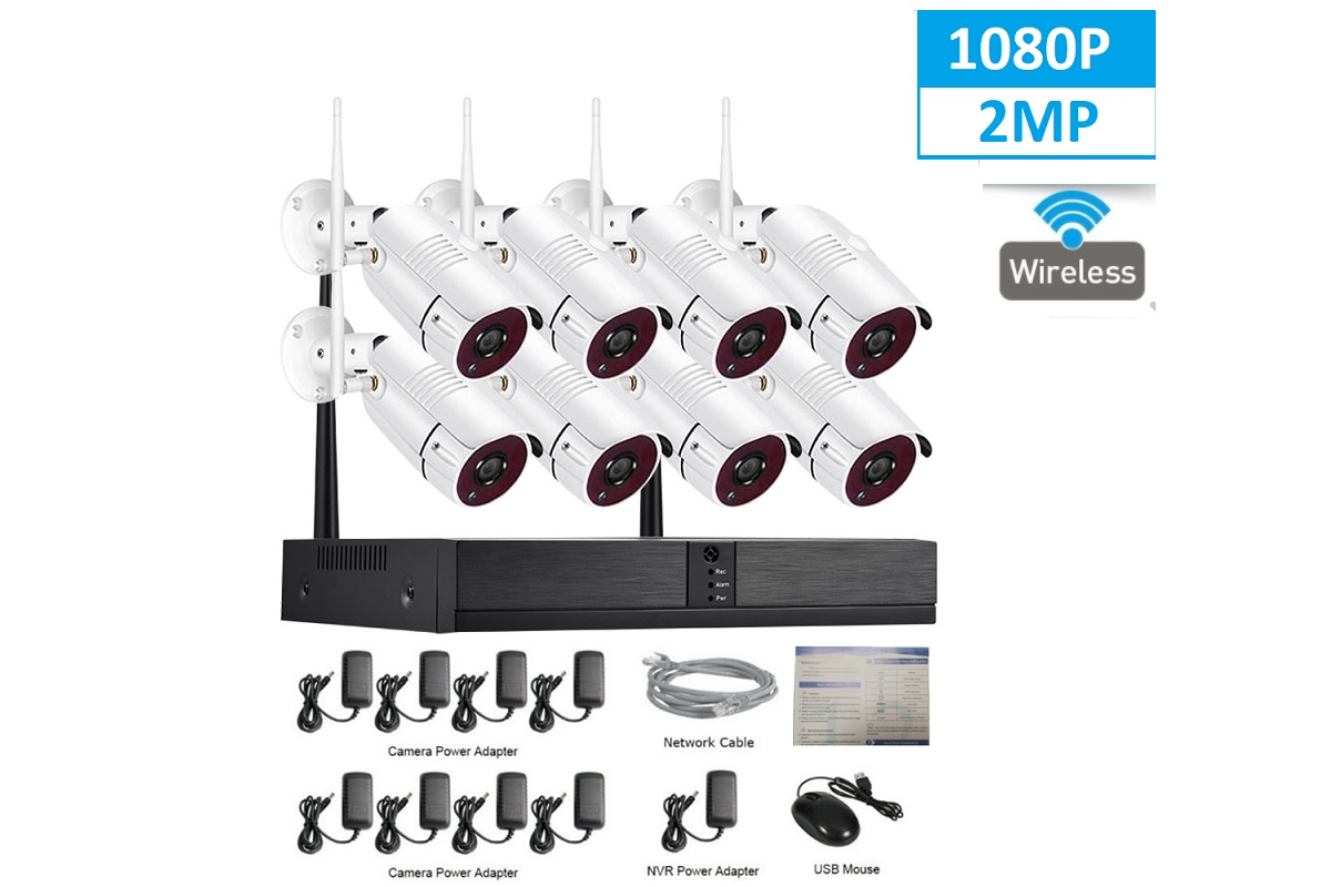 Security Camera System 2MP Wireless