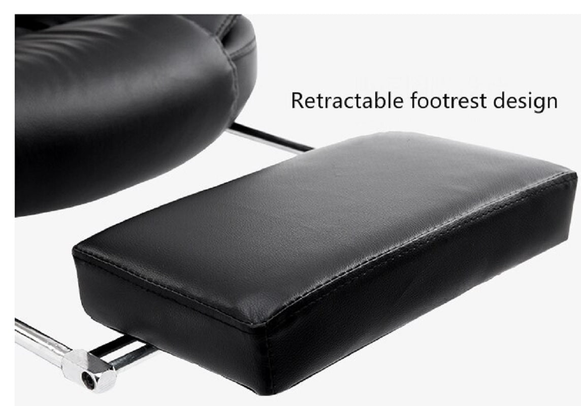 Ergonomic Gaming Office Chair – Adjustable PU Leather Computer Chair, Black
