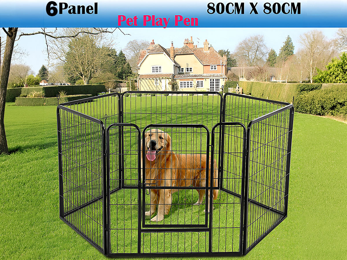 Dog Play Pen 6 Panel 80*80cm
