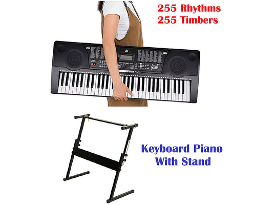 61 Key Electronic Keyboard Piano and Piano Stand