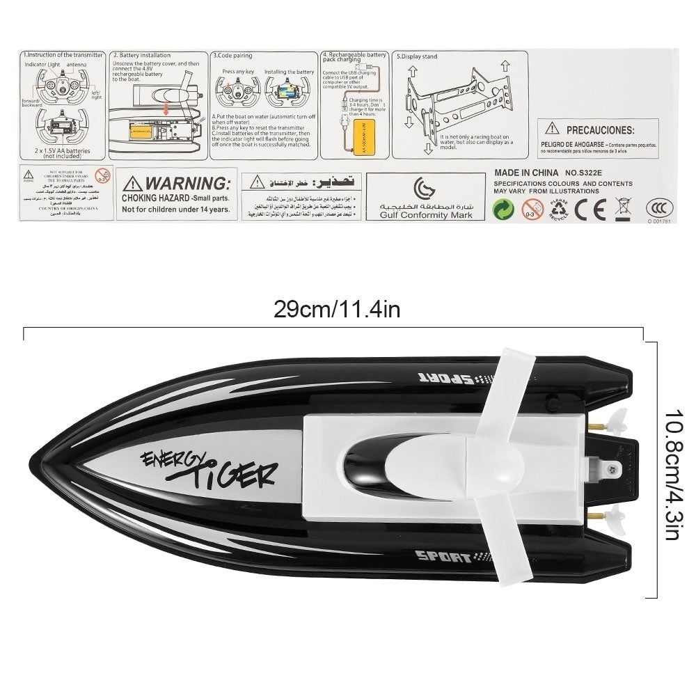 Remote Control Boat – RC Racing Remote Control Boat with Battery Pack