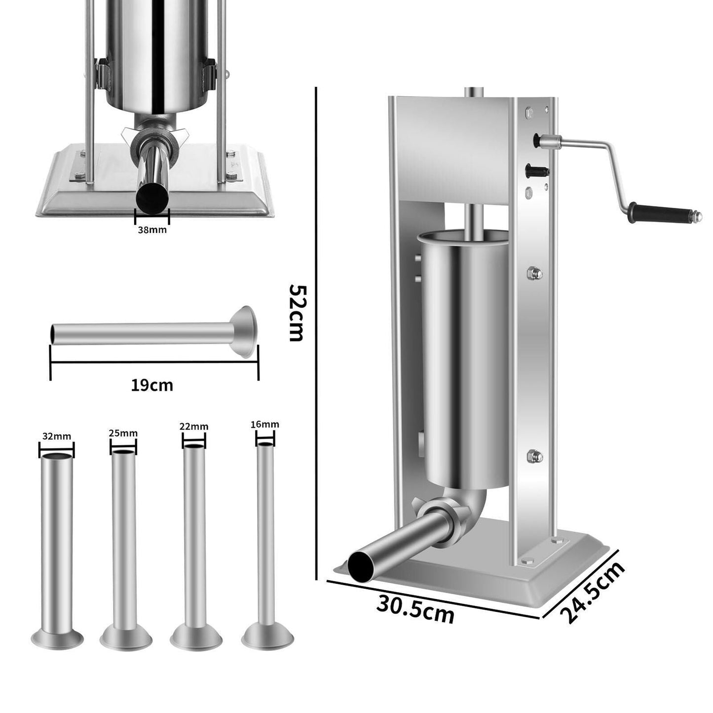 Sausage Maker Sausage Filler Stuffer Vertical