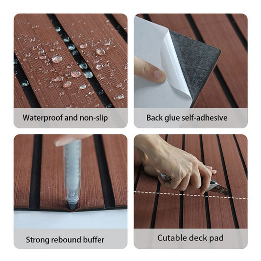 Marine Carpet Teak Boat Flooring Mat EVA