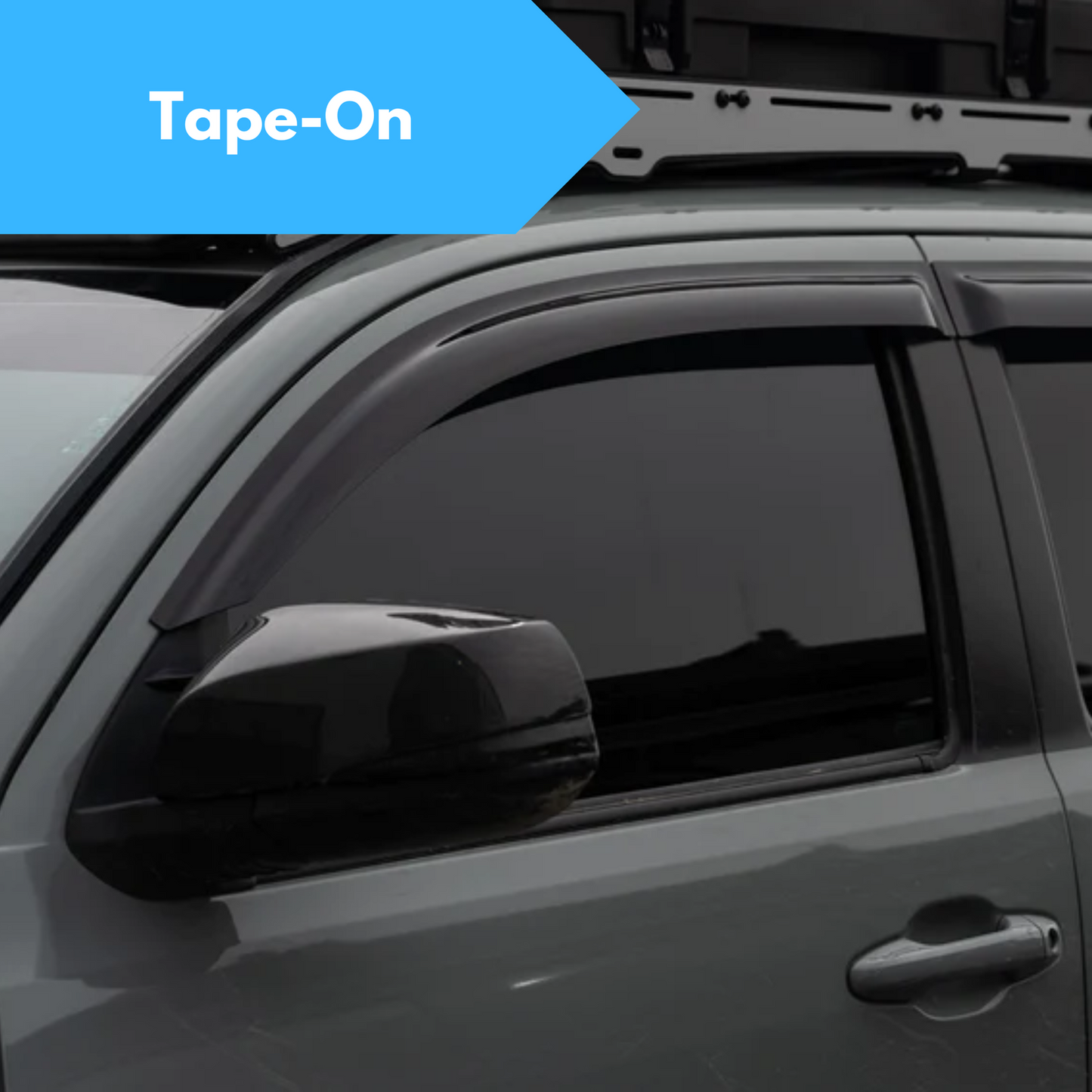 Door Visor / Weather Shield / Monsoon Guard To Suit Toyota HILUX 2015-2021
