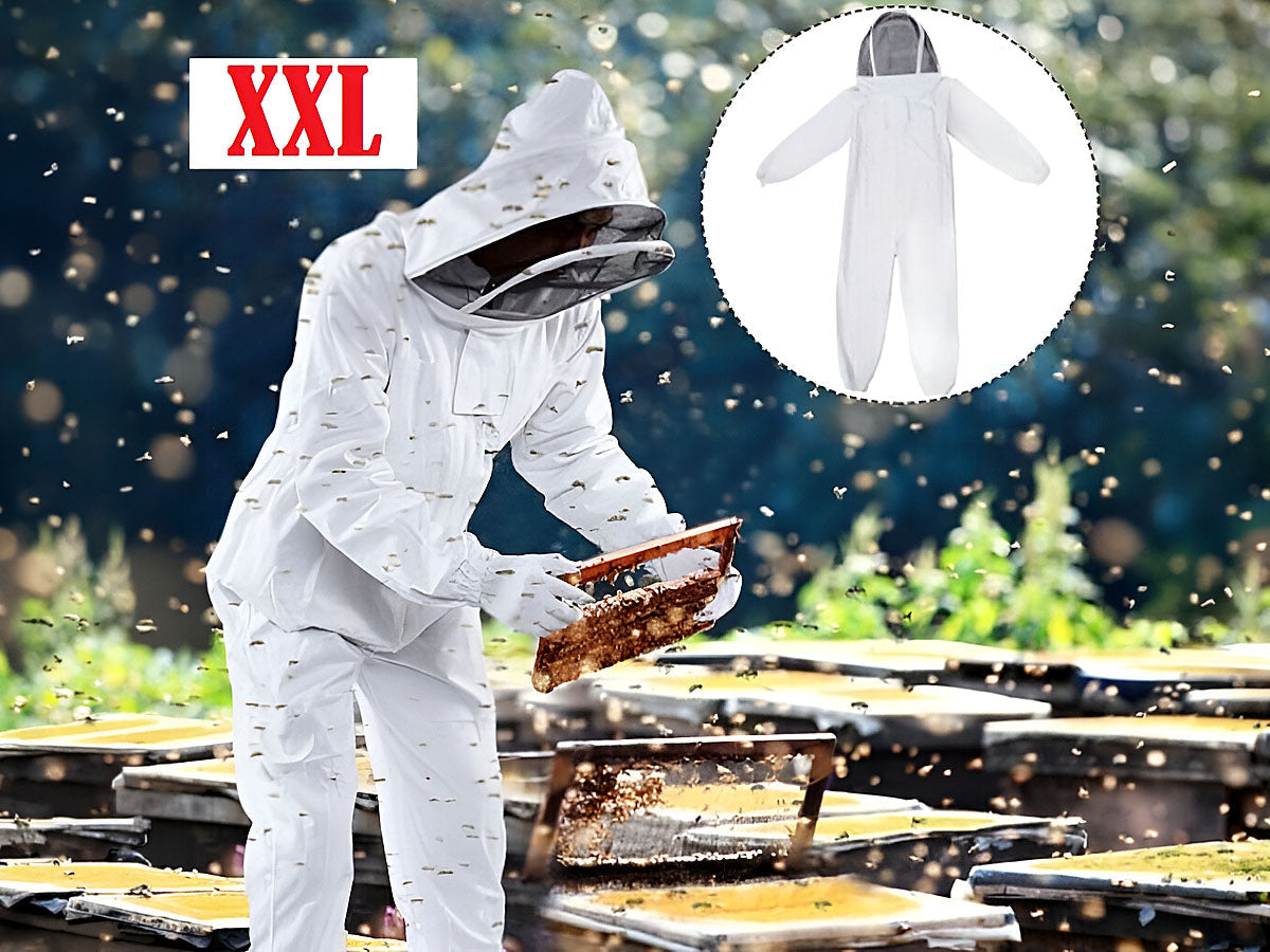 Beekeeping Suit Hooded Veil Bee Farm Clothing XXL