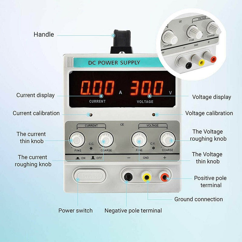 30V 10A DC Power Supply Precision