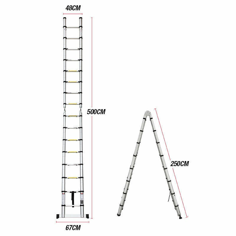 5m Multipurpose Telescopic Foldable Ladder