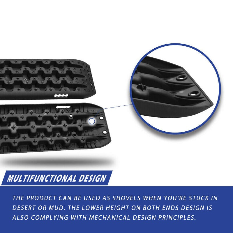 Recovery Tracks X-BULL – 3rd Gen Traction Boards for Sand Mud Snow 4WD Black