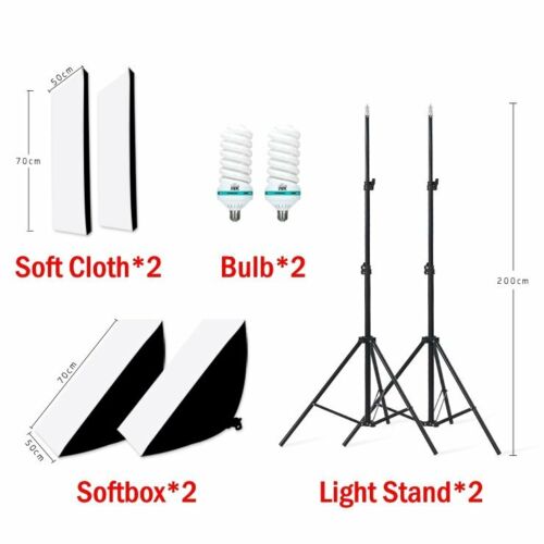 Softbox Lighting Kit Professional Photography Light Studio Kits