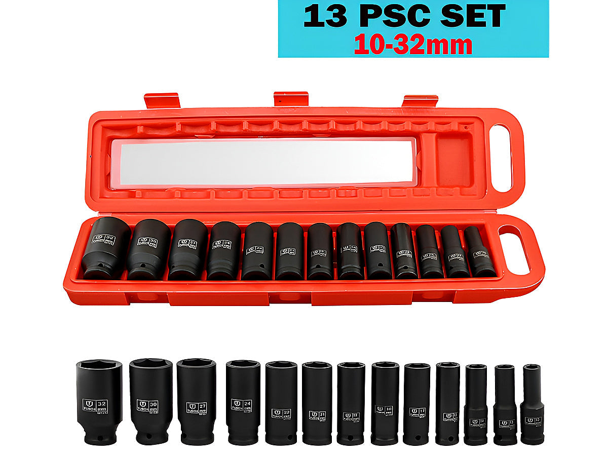 1/2" Deep Impact Socket Set 10-32mm
