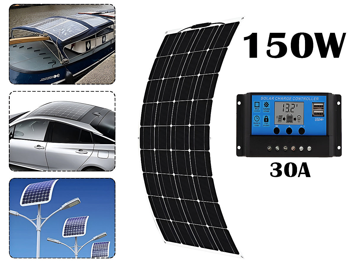 150W 18V Solar Panel Flexible Monocrystalline