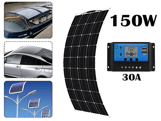 150W Solar Panel Flexible with Solar Controller