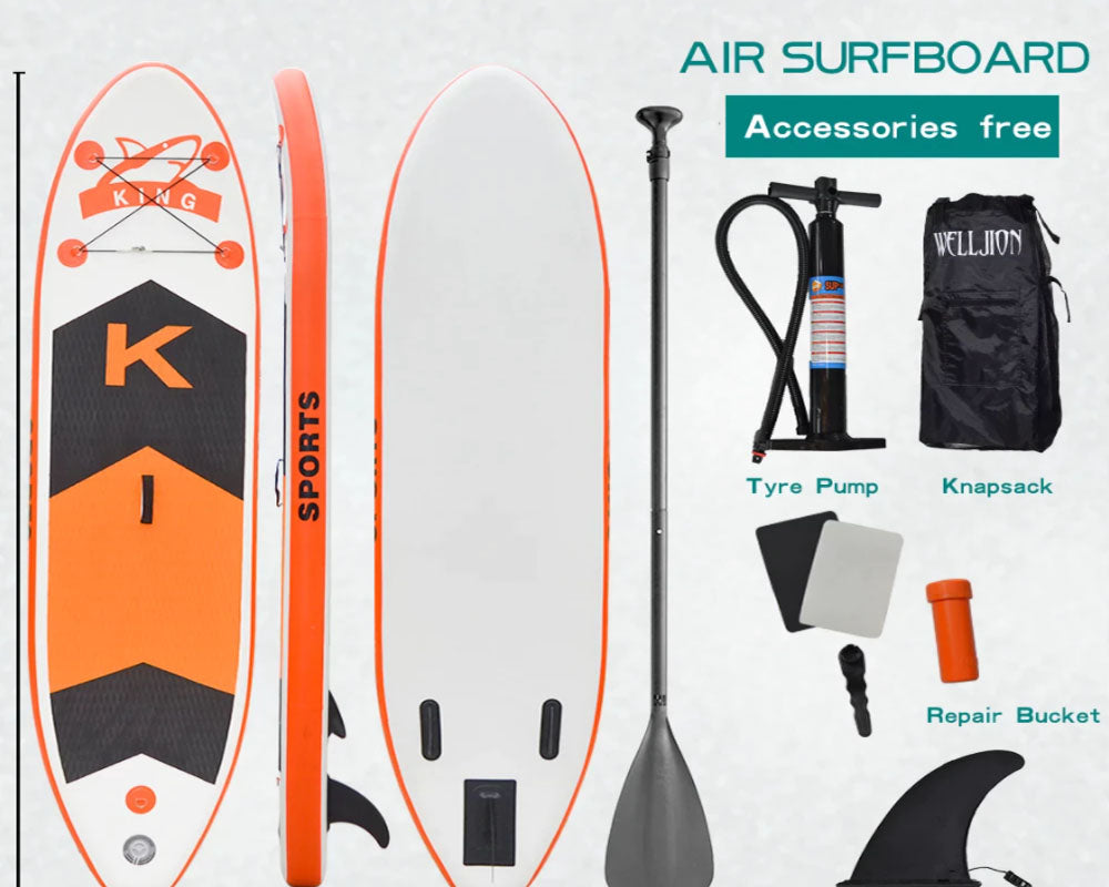 9.6ft' Inflatable Stand Up Paddle Board Surfboard SUP