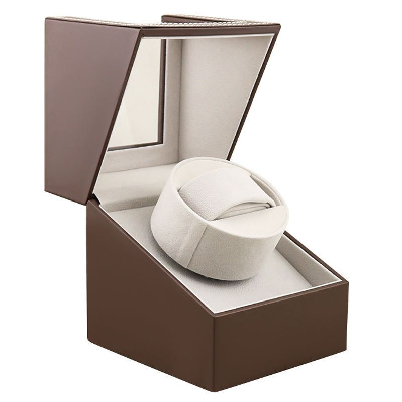 Automatic Quad Watch Winder Wood Display Box Motor Rotation Storage