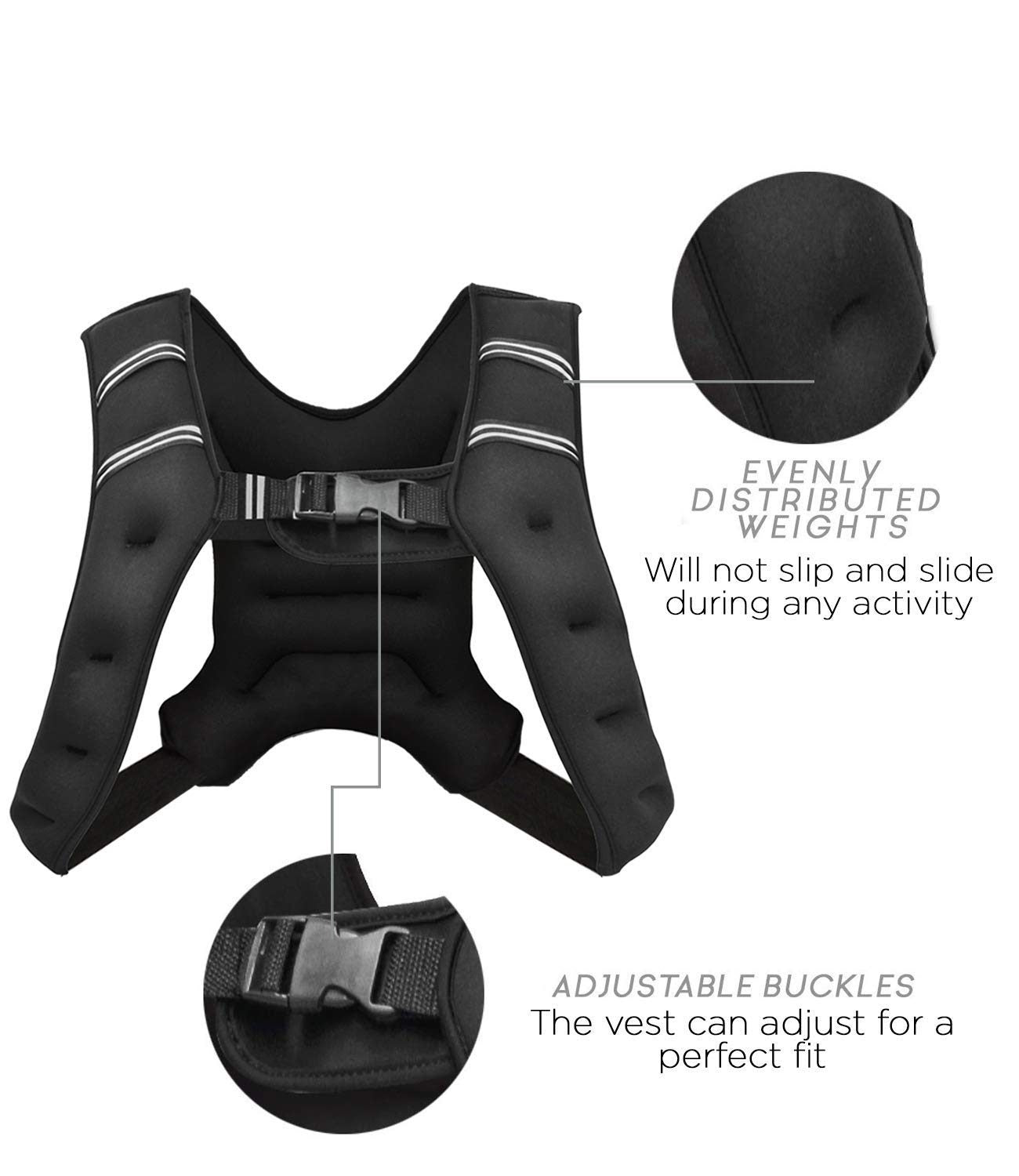 Weighted Vest Workout Equipment 10kg Adjustable
