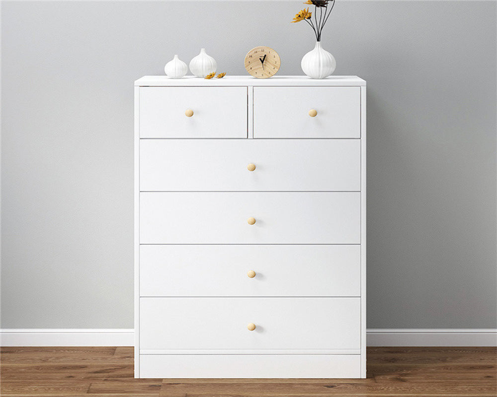 Tallboy Modern White Tall boy Chest of Drawers Dresser
